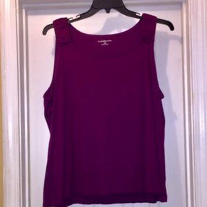 Croft & Barrrow Purple/Plum Tank Top 2XL
